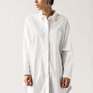kowtow oversized shirt white button up